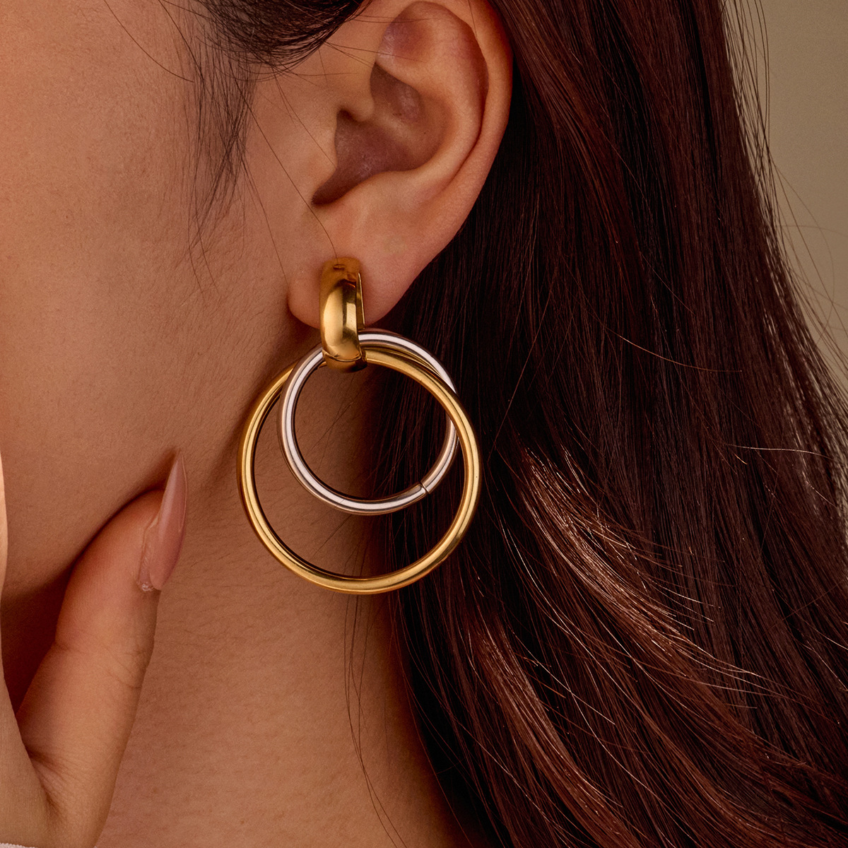 Fashionable Geometric Statement Dangle Earrings