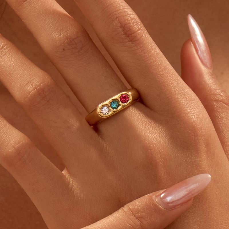 European Titanium Heart Diamond Ring, Open Adjustable Ring, Stackable Zircon Band Premium Statement Jewelry